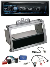 Alpine USB Bluetooth DAB Lenkrad Autoradio für Hyundai i20 ISO 2009-2011 silber