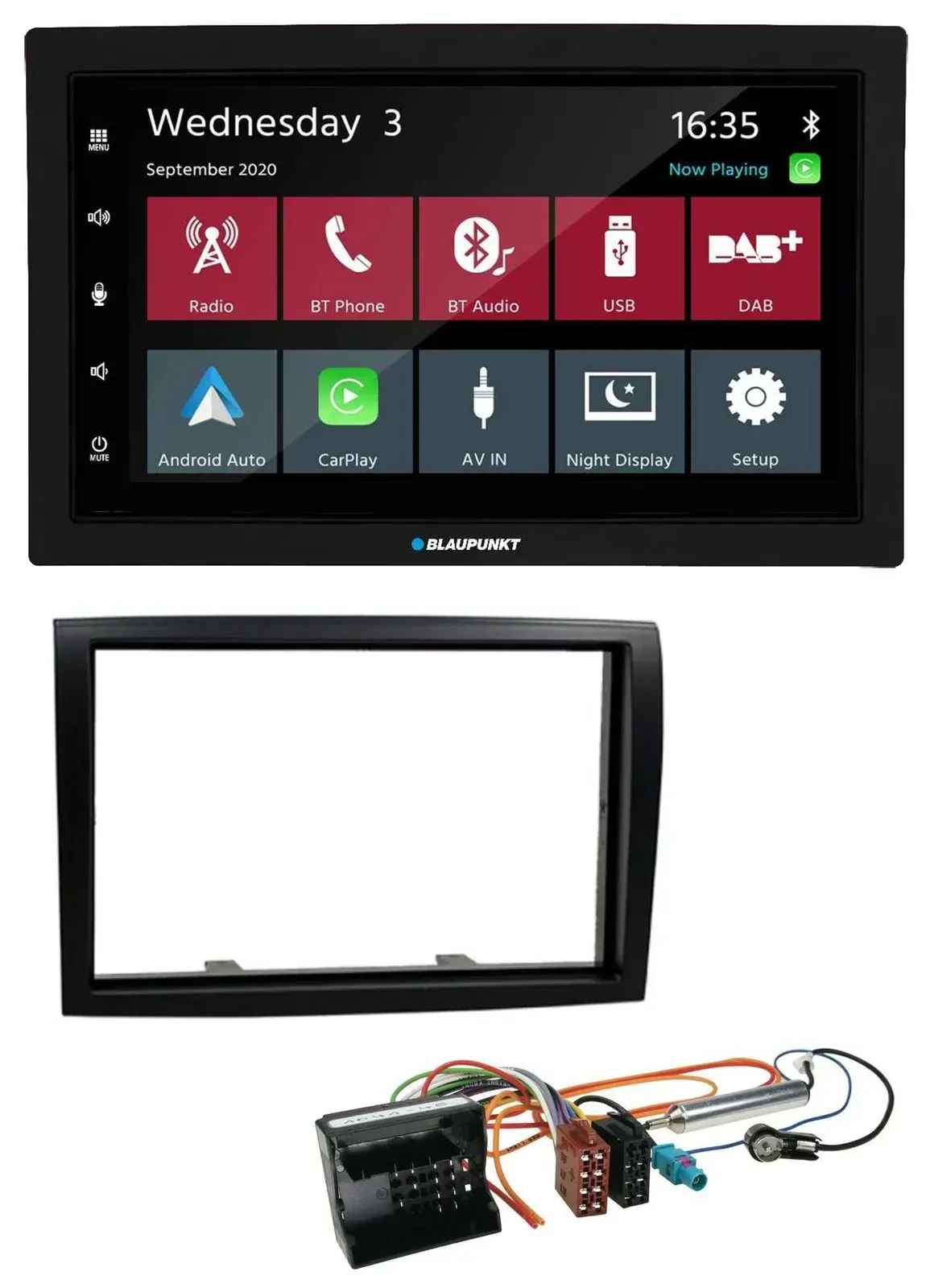 Blaupunkt DAB Bluetooth USB MP3 2DIN Autoradio für Citroen Jumper 06-11 schwarz