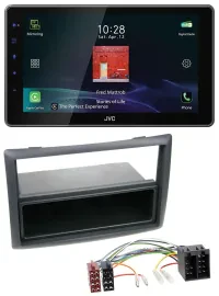 Автомагнитола для Renault Megane/Scenic JVC DAB MP3 Bluetooth USB, черный