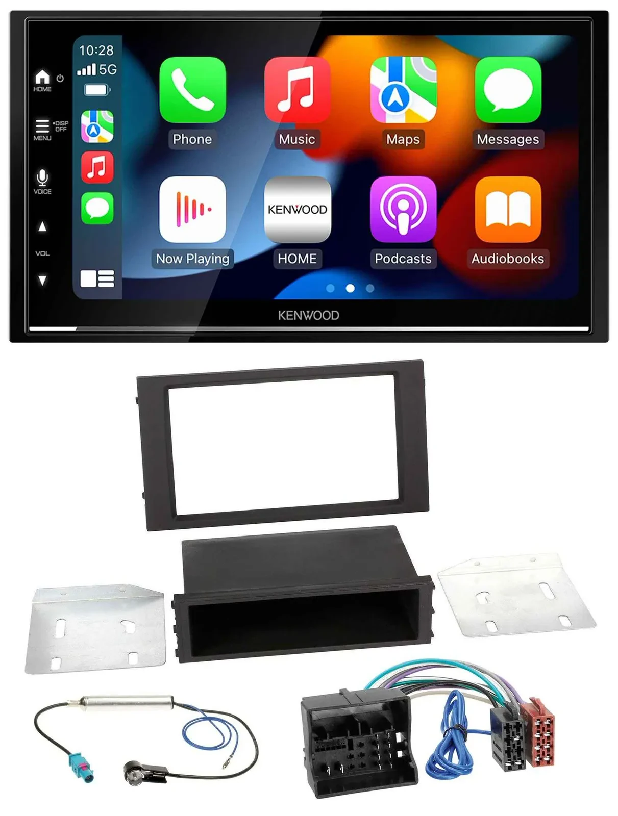 Kenwood DAB USB Bluetooth 2DIN MP3 Autoradio für Seat Leon (ab 2014)