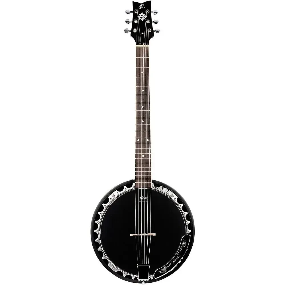 Банджо Ortega Raven Series OBJE356-SBK-L Left-Handed 6-String Banjo Black