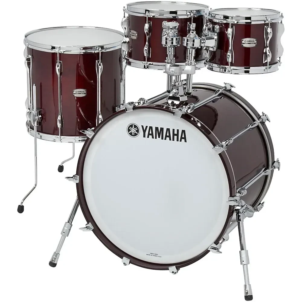 Yamaha 4-Piece Recording Custom Shell Pack With 22" Bass Drum Classic Walnut