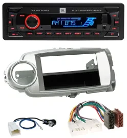 JBL AUX MP3 USB Bluetooth SD Autoradio für Toyota Yaris (11-14) - silber