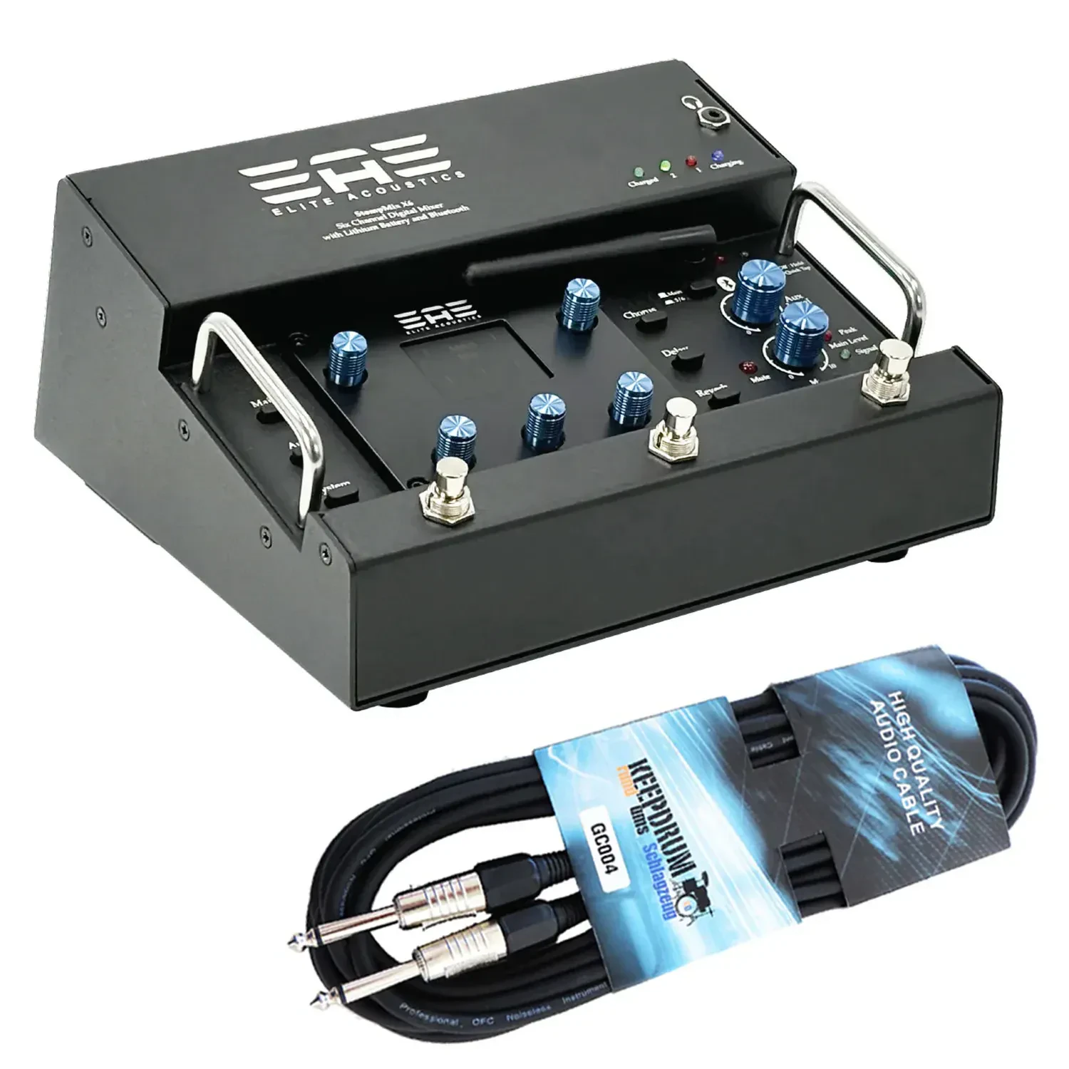 Цифровой микшер Elite Acoustics StompMix X6 с кабелем