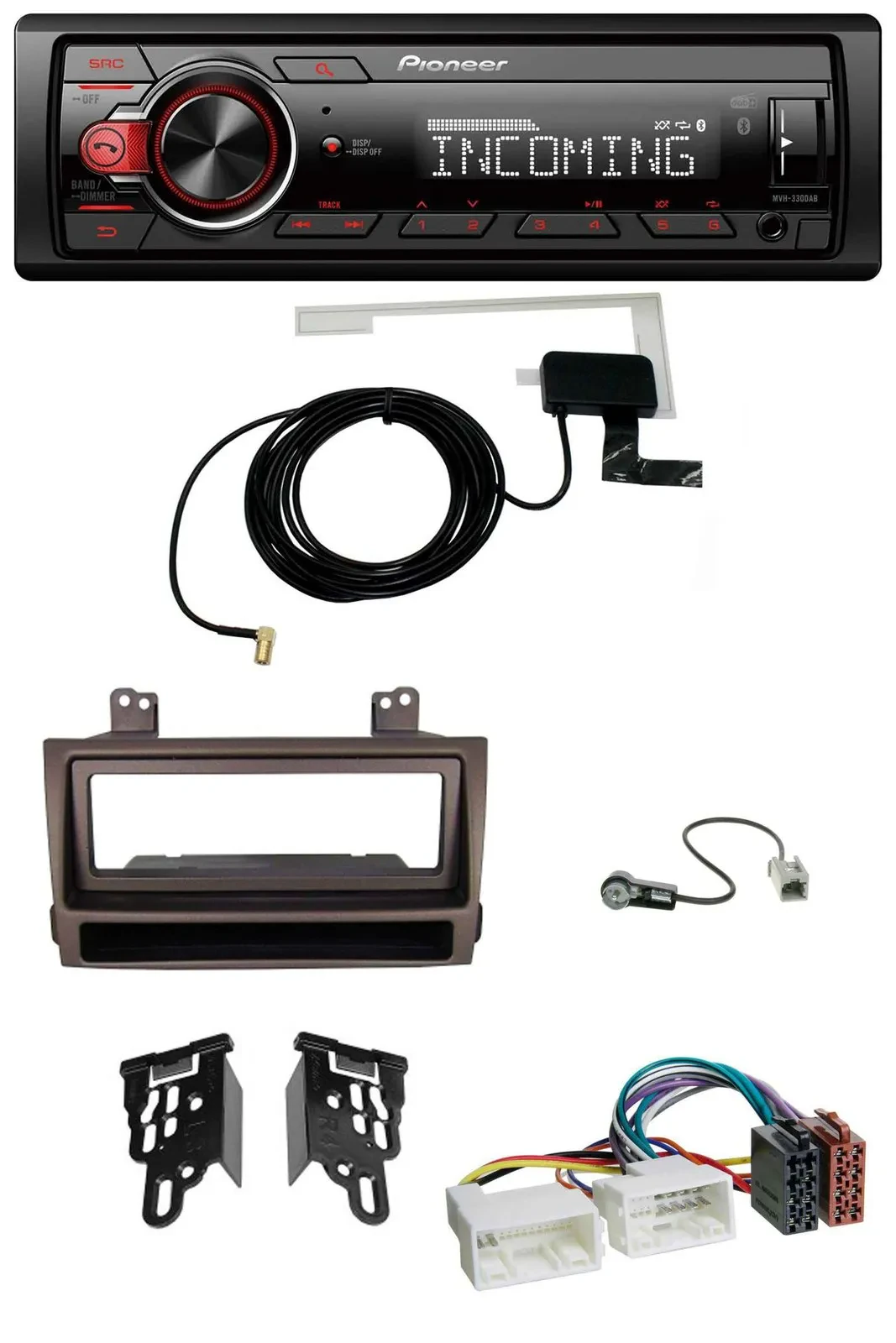 Автомагнитола Pioneer USB MP3 DAB Bluetooth для Hyundai Sonata (с 2009), темно-коричневый металлик