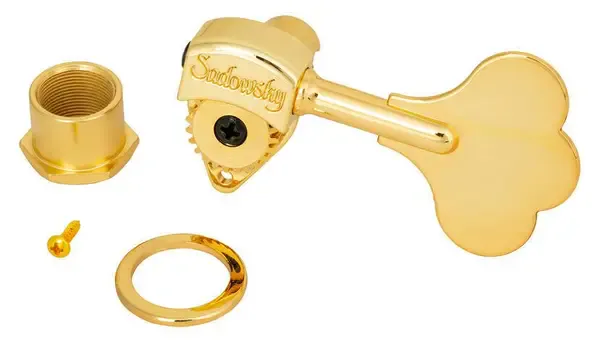 Колки гитарные Sadowsky Light Machine Heads with Open Gear, Gold - Bass Side (Left)