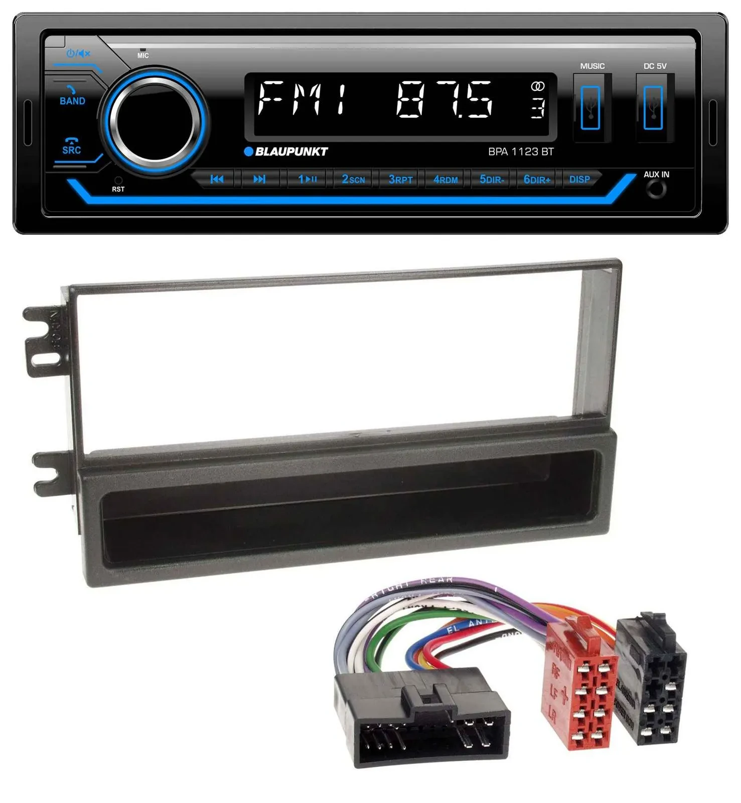 Blaupunkt MP3 Bluetooth USB AUX Autoradio für Kia Sportage I (2000-2005)