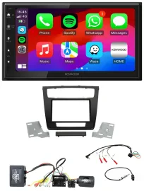 Kenwood Lenkrad USB DAB 2DIN Bluetooth Autoradio für BMW 1er Aktiv aut. Klima E8