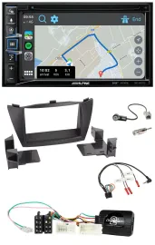 Alpine DAB TMC Bluetooth 2DIN USB Lenkrad Navigation für Hyundai ix35 2010-2013