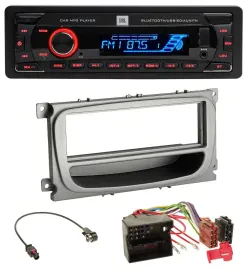 JBL AUX MP3 USB Bluetooth SD Autoradio für Ford Mondeo S-Max 07-14 silber Ablage