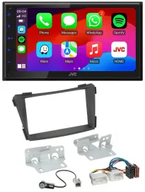 JVC Bluetooth USB MP3 2DIN DAB Autoradio für Hyundai i40 VF ab 2011 schwarz