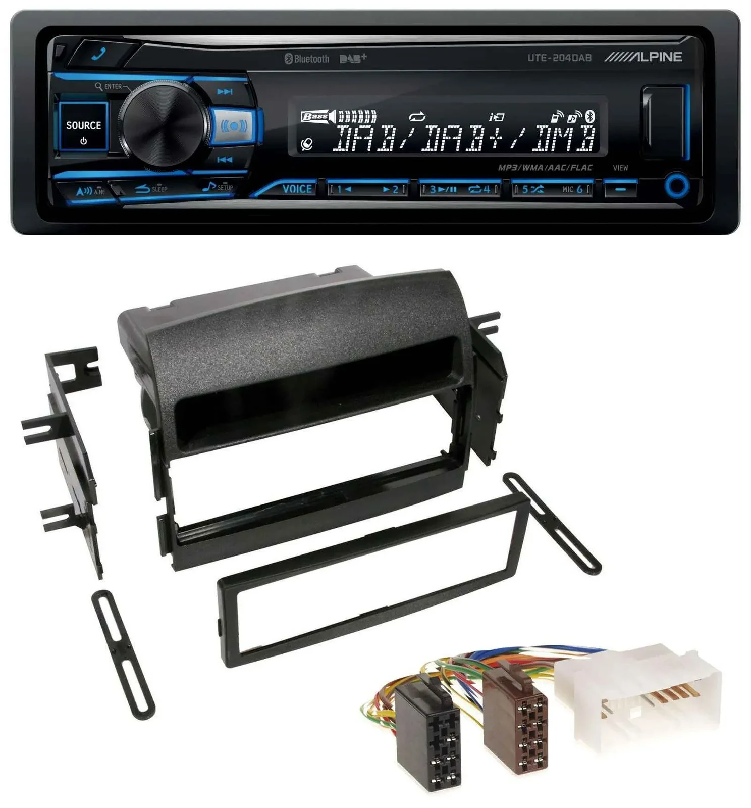 Автомагнитола Alpine USB, Bluetooth, DAB, MP3 для Hyundai Sonata (NF, 2005-2008)