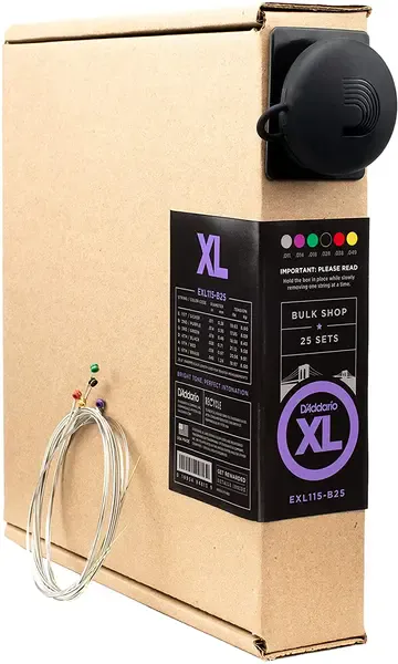 Струны для электрогитары D'Addario EXL115-B25 Nickel Wound 11-49, 25 комплектов