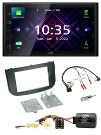 JVC DAB 2DIN Lenkrad Bluetooth USB Autoradio für Mitsubishi Colt 2008-2020