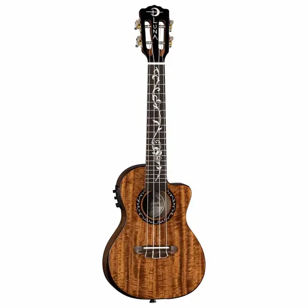 Укулеле Luna Uke Vineyard Koa Beveled Concert Ukulele w/ Preamp and Bag