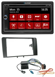 Blaupunkt Bluetooth DAB 2DIN USB DVD MP3 Autoradio für Audi A3 03-12 8P Quadlock