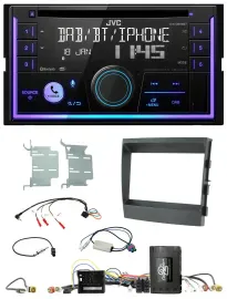 JVC Lenkrad USB 2DIN DAB Bluetooth CD Autoradio für Porsche Panamera 09-16 Infoa