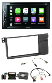 Pioneer Lenkrad USB DVD Bluetooth DAB 2DIN Autoradio für BMW 3er E46 00-06 Quadl