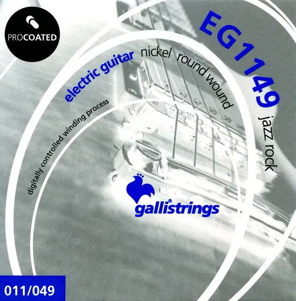 Струны для электрогитары Galli Strings EG1149 Jazz Rock Nickel 11-49