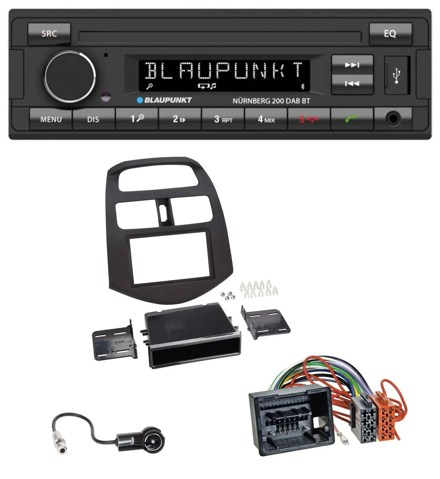 Автомагнитола для Chevrolet Spark Blaupunkt USB DAB MP3 Bluetooth (с 2013)