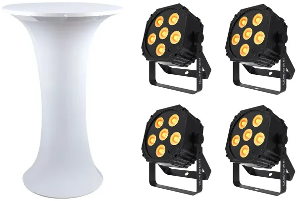 Прибор смены цвета Chauvet DJ Ezlink Par Q6 BT со стойкой (4 штуки)