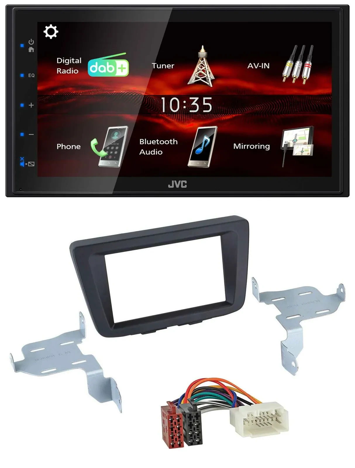 JVC USB Bluetooth MP3 DAB 2DIN Autoradio für Suzuki Baleno EW ab 2016