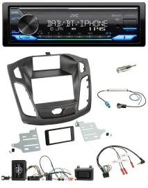JVC Bluetooth DAB USB Lenkrad Autoradio für Ford Focus DYB 2011-2014