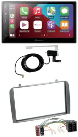 Pioneer USB Bluetooth DAB MP3 2DIN Autoradio für Alfa Romeo GT 147 00-10 anthraz