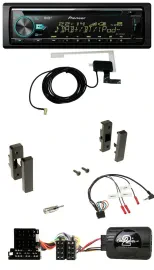 Pioneer MP3 Lenkrad CD USB DAB Autoradio für Audi A3 8L 1996-2000