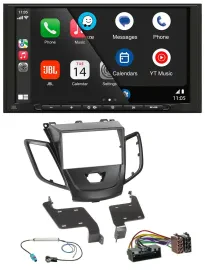 JBL USB 2DIN MP3 Bluetooth AUX Autoradio für Ford Fiesta 10-17 schwarz