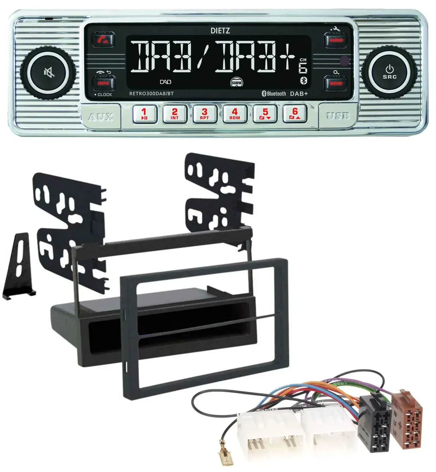 Dietz Bluetooth MP3 DAB USB Autoradio für Mazda 626 (99-00) / MPV (96-99)