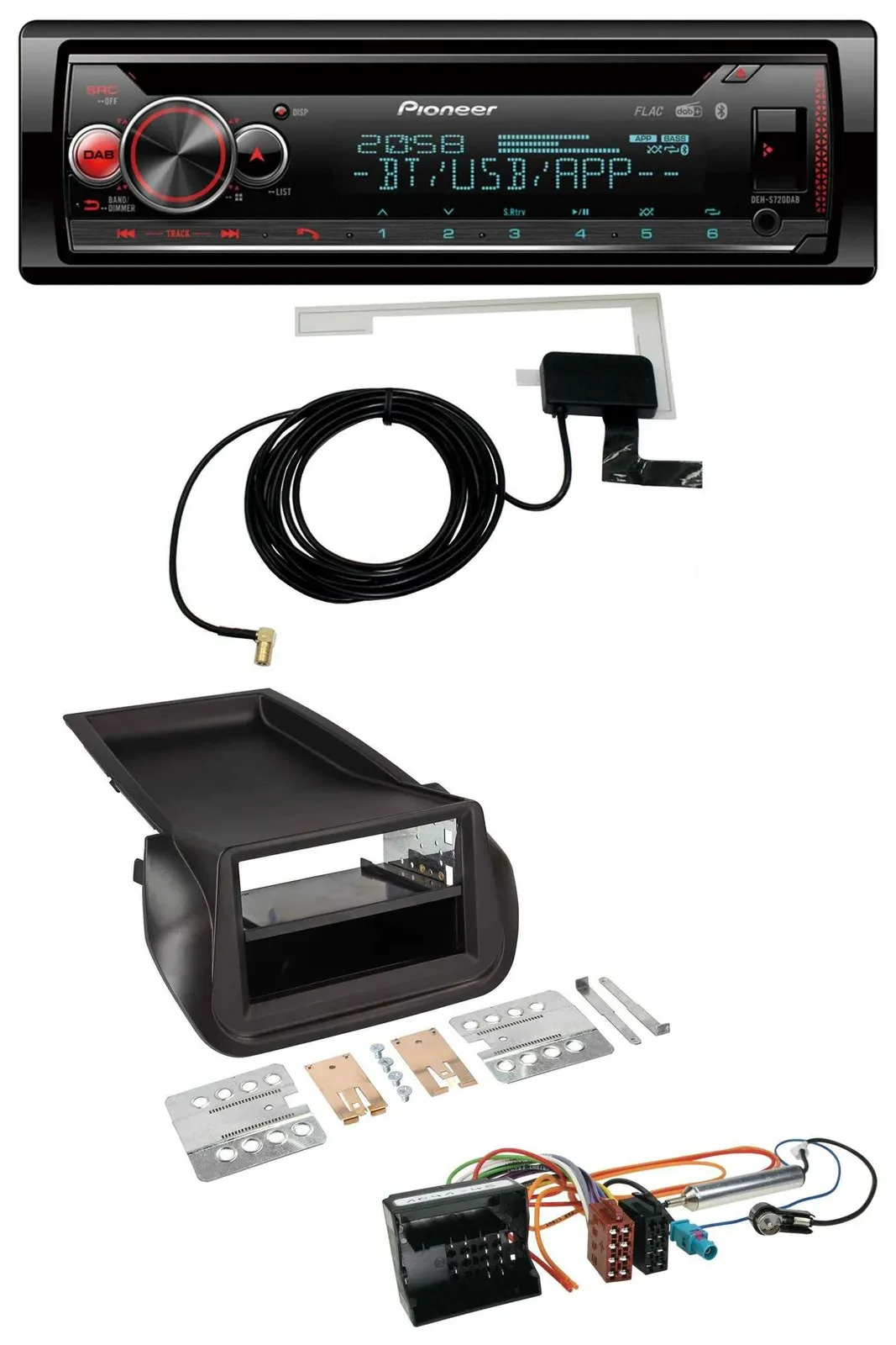 Автомагнитола Pioneer DAB CD MP3 USB Bluetooth для Citroen Nemo, Peugeot Bipper