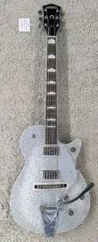 Электрогитара Gretsch G6129T-89 Vintage Select '89 Sparkle Jet Silver Sparkle с кейсом