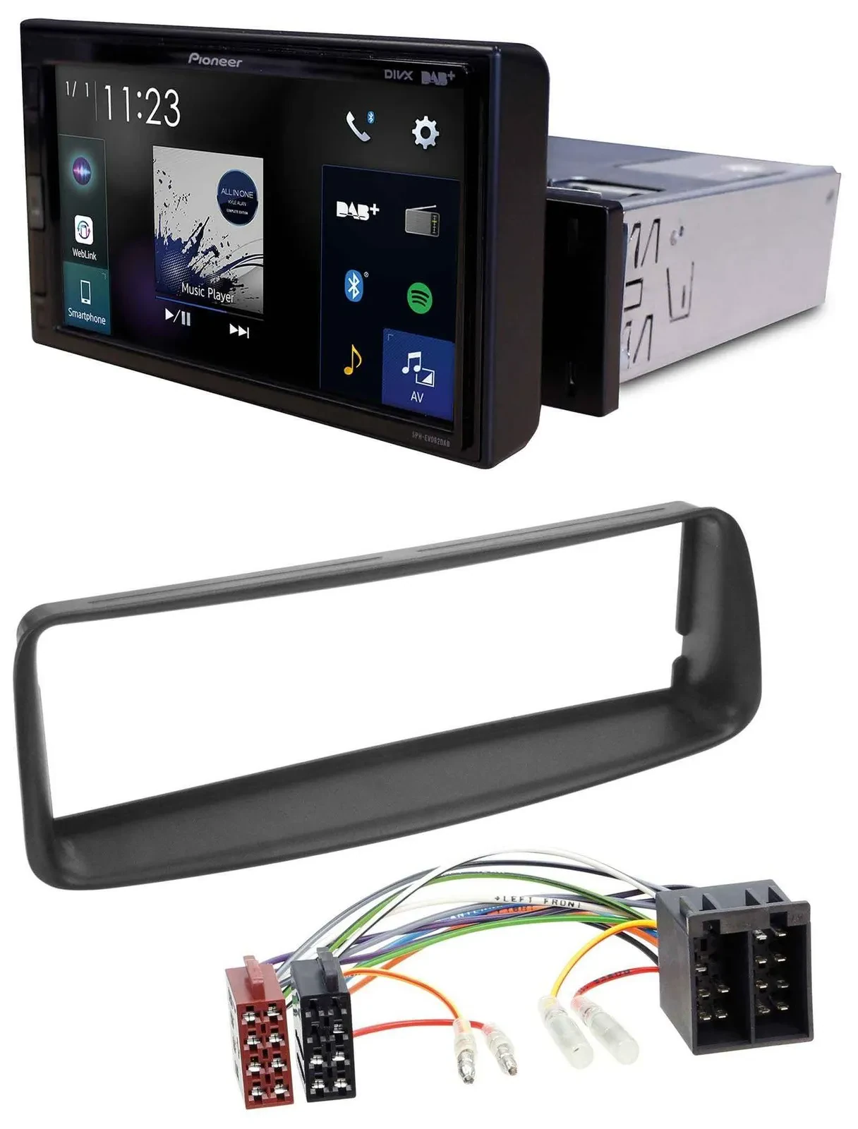 Pioneer DAB MP3 Bluetooth USB Autoradio für Peugeot 206 (ab 1998)