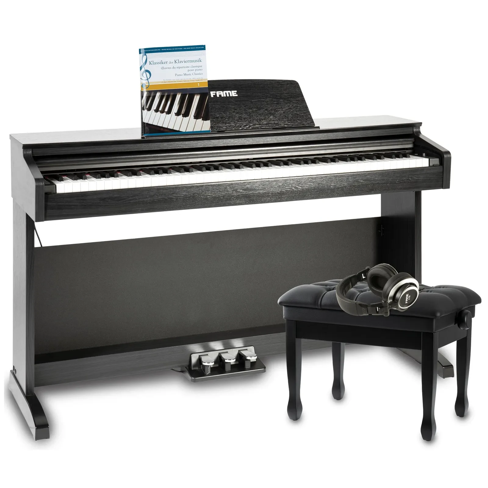 DP-2000 BK Deluxe-Set E-Piano 88 Tasten Hammermechanik 16 Sounds 128 Polyphonie