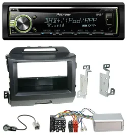 Автомагнитола Pioneer DAB, CD, USB, MP3, для Kia Sportage 3 (2010–2015), черная