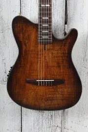 Ibanez FRH20SMN Acoustic Electric Guitar Spalt Maple Top Tobacco Burst Low Gloss