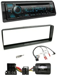 Kenwood Bluetooth USB CD Lenkrad DAB Autoradio für Alfa Romeo 156 00-01 schwarz