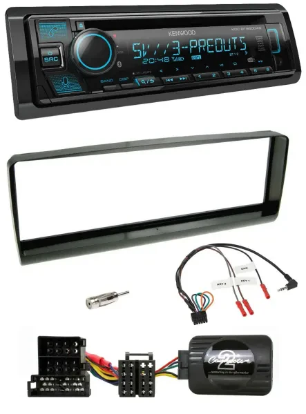 Kenwood Bluetooth USB CD Lenkrad DAB Autoradio für Alfa Romeo 156 00-01 schwarz