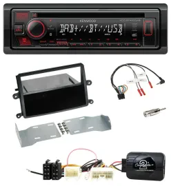 Автомагнитола Kenwood CD, USB, Bluetooth, DAB для Mitsubishi L200 2006–2015