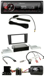 Автомагнитола Pioneer 1-DIN, DAB, MP3, USB, совместима с кнопками на руле, для Audi A4 B5 1999–2001