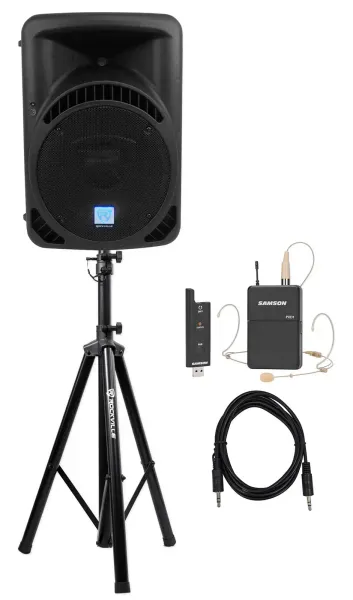 Rockville 12" Bluetooth Speaker System w/Headset Mic For Speeches, Presentations