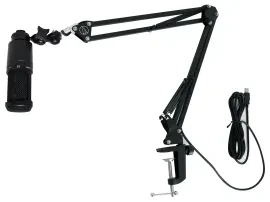 Микрофон Audio-technica AT2020 конденсаторный, кардиоидный, для студии, с boom-стойкой