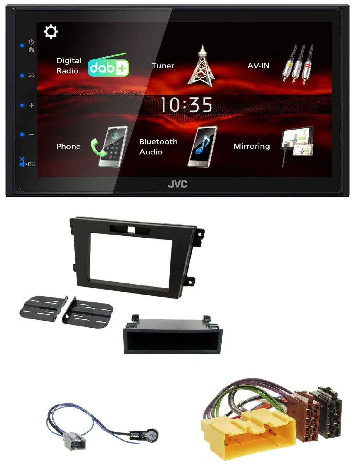 JVC USB Bluetooth MP3 DAB 2DIN Autoradio für Mazda CX-7 (2008-2010)