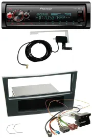 Автомагнитола для Opel Corsa D Pioneer Bluetooth, DAB, USB, MP3, черный (Stealth Black)