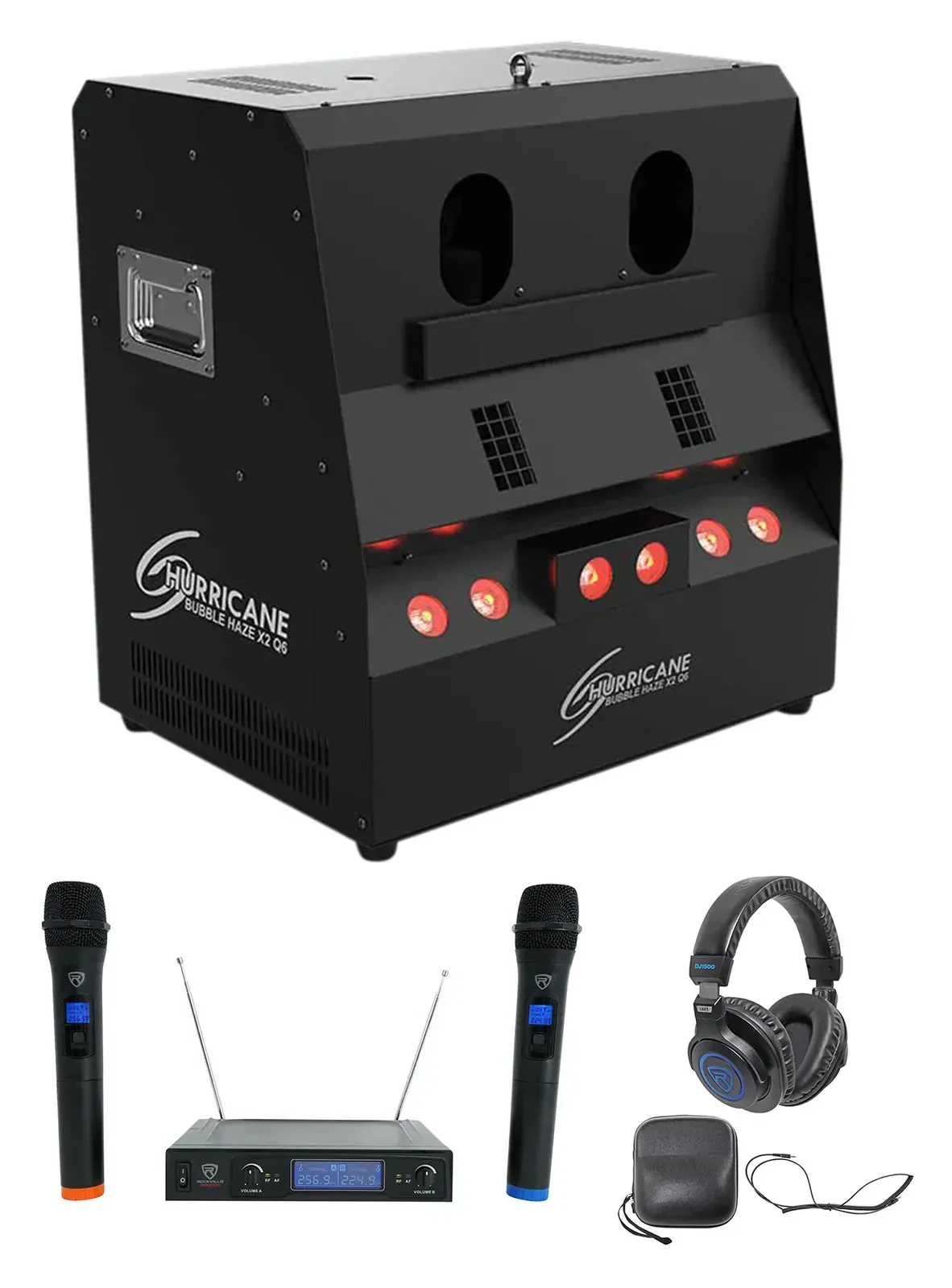 Комплект светового оборудования Chauvet DJ Hurricane Bubble Haze X2 Q6 DMX + RWM132V + DJ1500