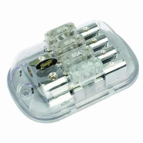 STINGER SPD5625 CAR 4G - 8G 4 POSITION MAXI FUSE INLINE POWER DISTRIBUTION BLOCK