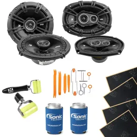 Kicker DSC650 6.5" + DSC6930 6x9" Car Speakers w/ Free Speaker Install Kit