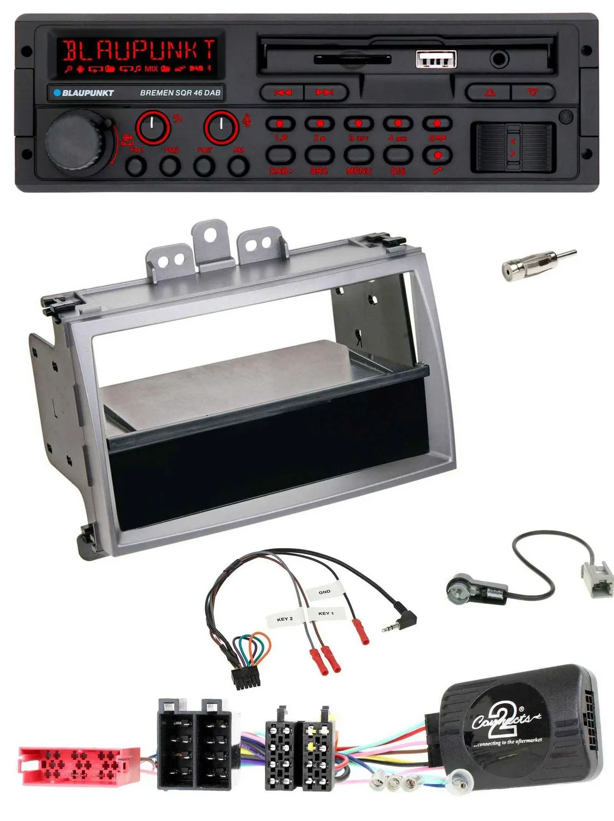 Blaupunkt SD Lenkrad USB Bluetooth DAB Autoradio für Hyundai i20 ISO 2009-2011 s