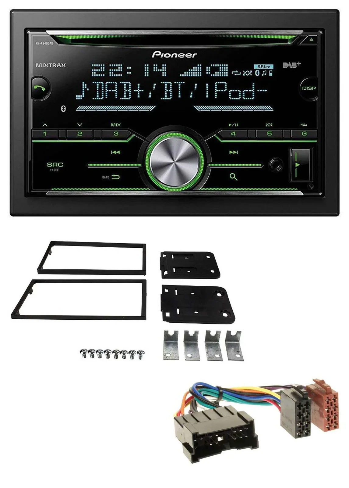 Автомагнитола Pioneer 2DIN Bluetooth DAB CD USB MP3 для Kia Carens II (2002–2006)